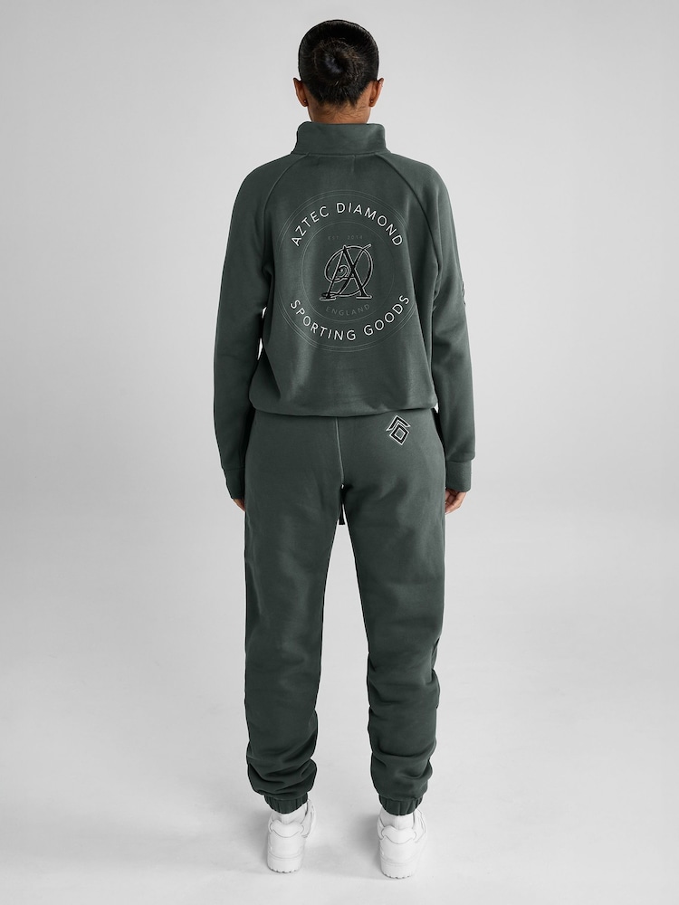 Aztec Diamond Green Sporting Goods Half Zip Sweater - Image 2 of 6