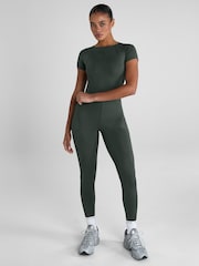 Aztec Diamond Green Core Leggings - Image 1 of 7