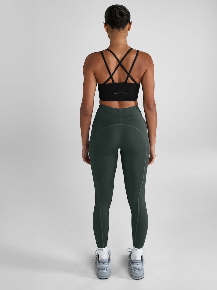 Aztec Diamond Green Core Leggings - Image 2 of 7