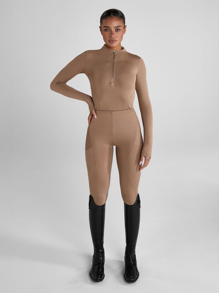 Aztec Diamond Brown Full Seat Core Leggings - Image 2 of 7