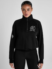 Aztec Diamond Black Sporting Goods Half Zip Sweater - Image 3 of 6