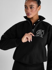 Aztec Diamond Black Sporting Goods Half Zip Sweater - Image 4 of 6