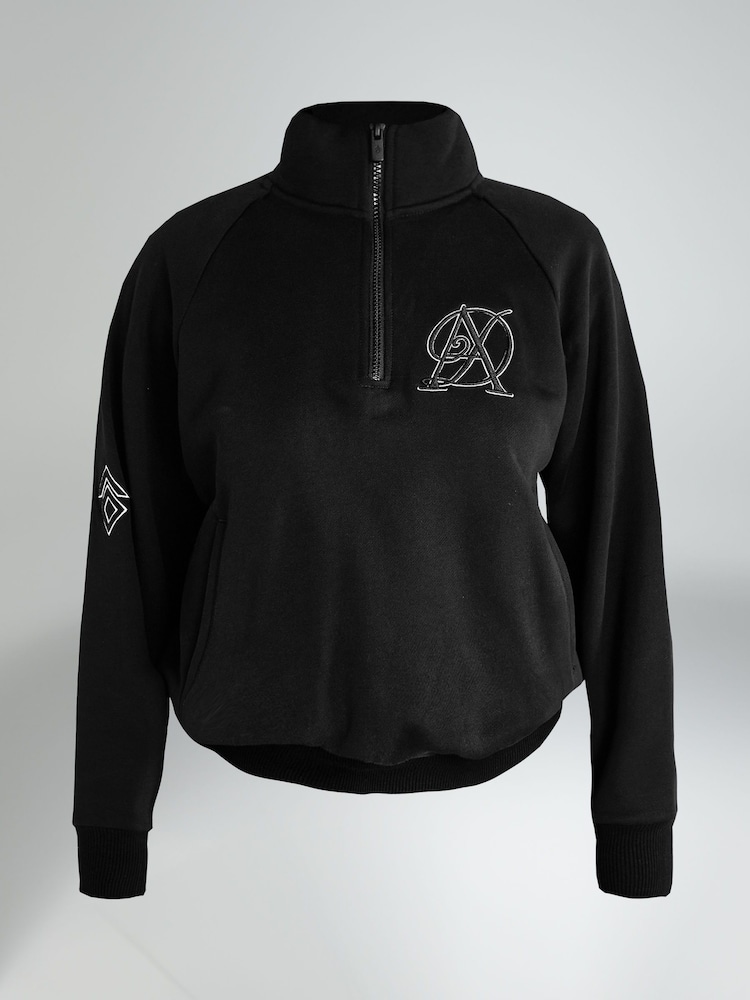 Aztec Diamond Black Sporting Goods Half Zip Sweater - Image 6 of 6 Aztec Diamond Black Sporting Goods Half Zip Sweater - Image 6 of 6