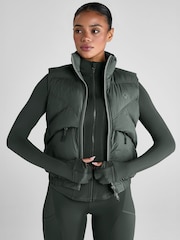 Aztec Diamond Green Core Mid-Layer Gilet - Image 1 of 7