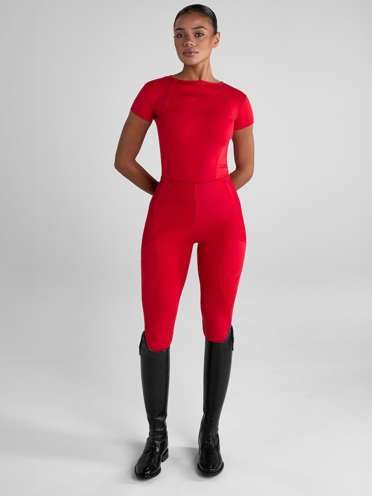 Aztec Diamond Red Full Seat Core Leggings - Image 2 of 5