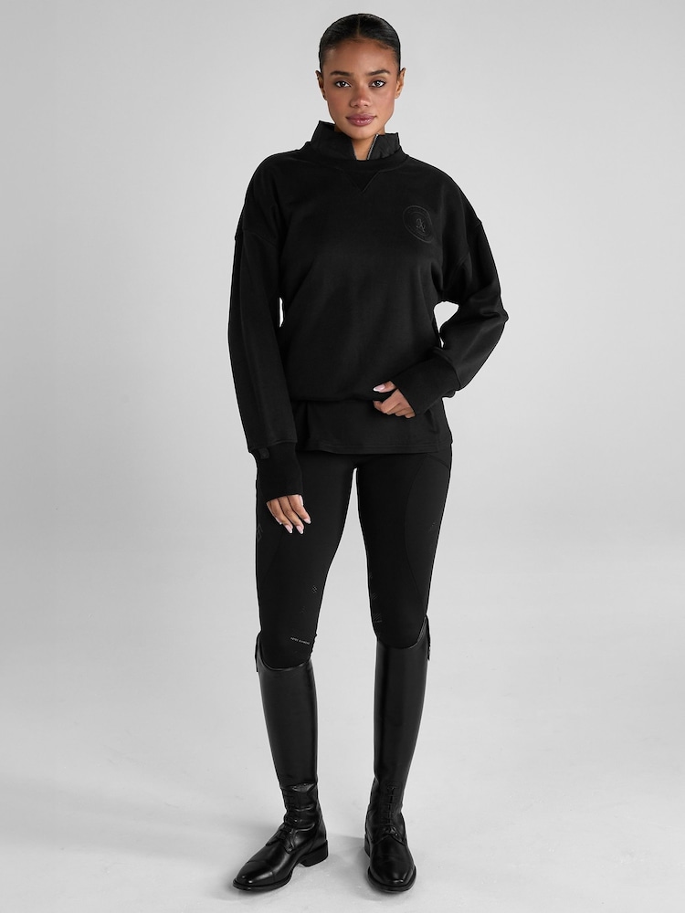 Aztec Diamond Black Sporting Goods Crew Neck Sweat Top - Image 1 of 6