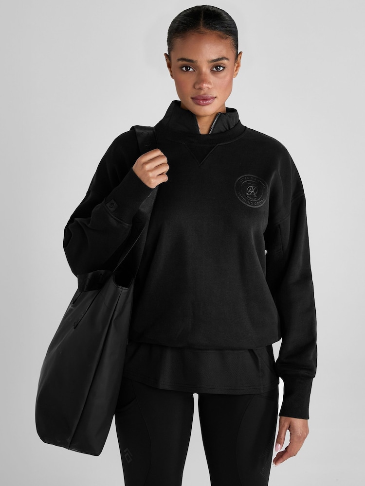 Buy Aztec Diamond Black Sporting Goods Crew Neck Sweat Top from Next ...