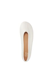 Dune London White Highcut Ballet Pumps - Image 5 of 6