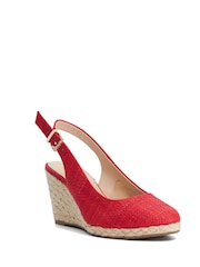 Dune London Red Wide Fit Capable Wedges - Image 3 of 6