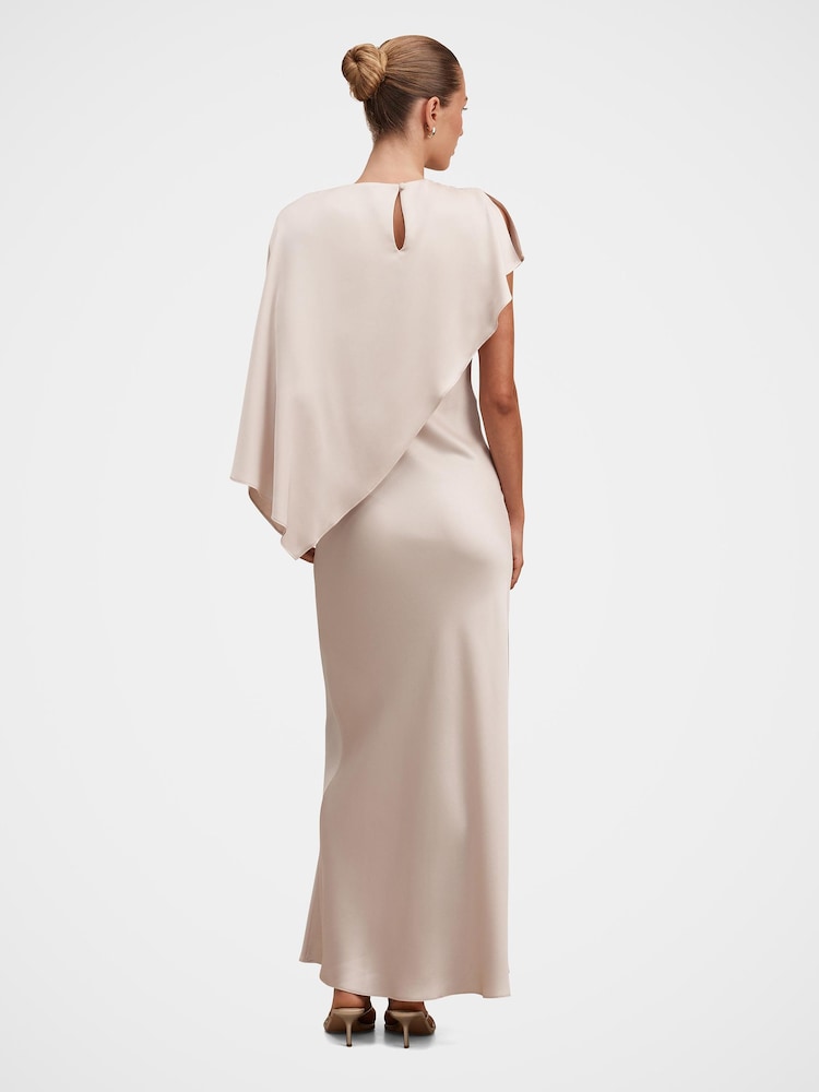 Forever New Natural Zinnia Cape Maxi Dress - Image 2 of 4 Forever New Natural Zinnia Cape Maxi Dress - Image 2 of 4