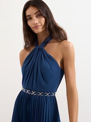 Phase Eight Blue Sathia Midi Dress - Image 4 of 7