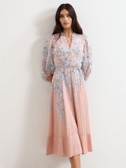 Phase Eight Pink Alison Floral Dress - Image 1 of 6