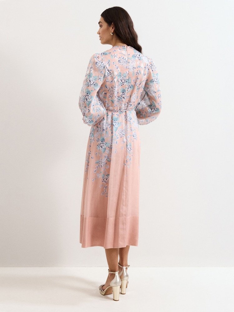 Phase Eight Pink Alison Floral Dress - Image 2 of 6