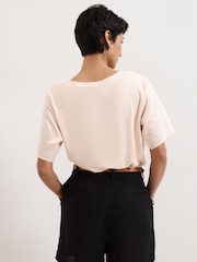 Phase Eight Pink Francesca Satin Top - Image 2 of 7