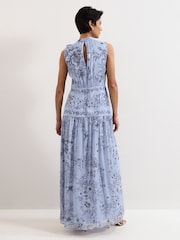 Phase Eight Blue Dakota Silk Maxi Dress - Image 2 of 7