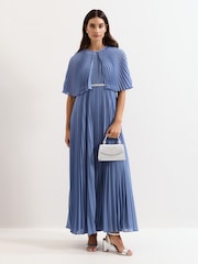 Phase Eight Blue Anora Pleated Cover Jacket - Image 3 of 6