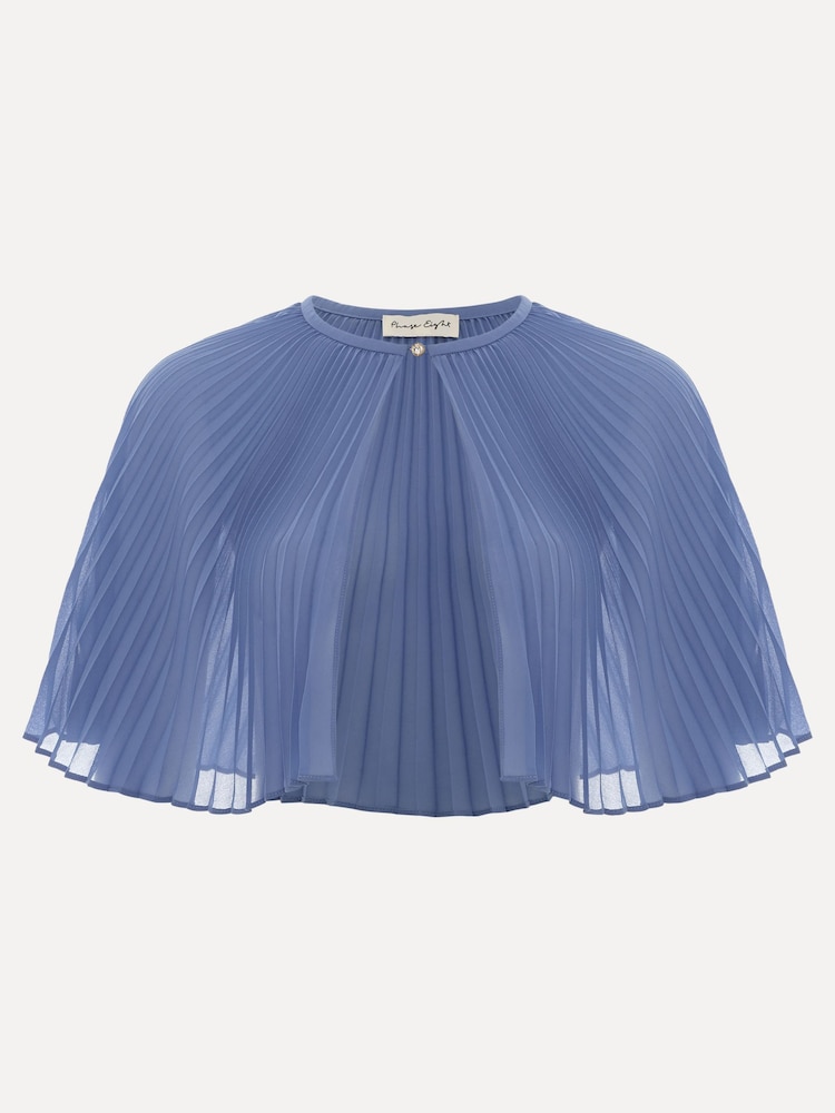 Phase Eight Blue Anora Pleated Cover Jacket - Image 6 of 6