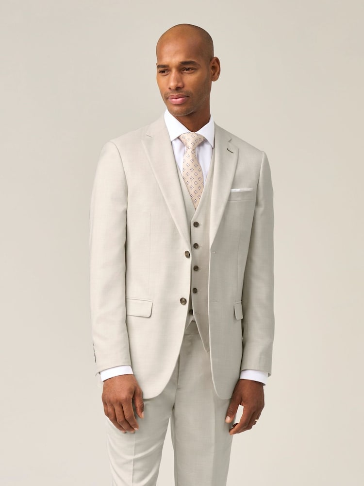Skopes Cream Antonio Tailored Fit Suit Jacket - Image 1 of 3