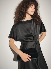 Green Foldover Clutch Bag - Image 1 of 3