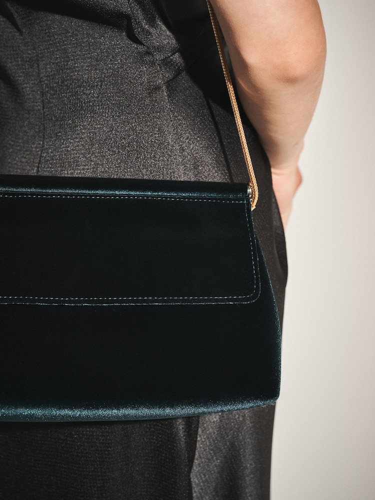 Green Foldover Clutch Bag - Image 3 of 3 Green Foldover Clutch Bag - Image 3 of 3