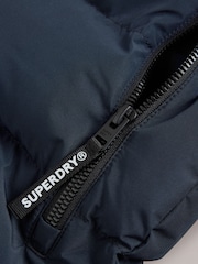 Superdry Navy Sports Puffer Coat - Image 10 of 11