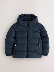 Superdry Navy Sports Puffer Coat - Image 7 of 11