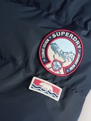 Superdry Navy Sports Puffer Coat - Image 9 of 11