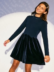Lipsy Velvet 2-in-1 Party Dress (5-16yrs) - 5суретінің 1 суреті