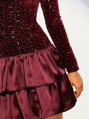 فستان حفلات 2 في 1 مزين بترتر من Lipsy (5-16 سنوات) - Image 4 of 5