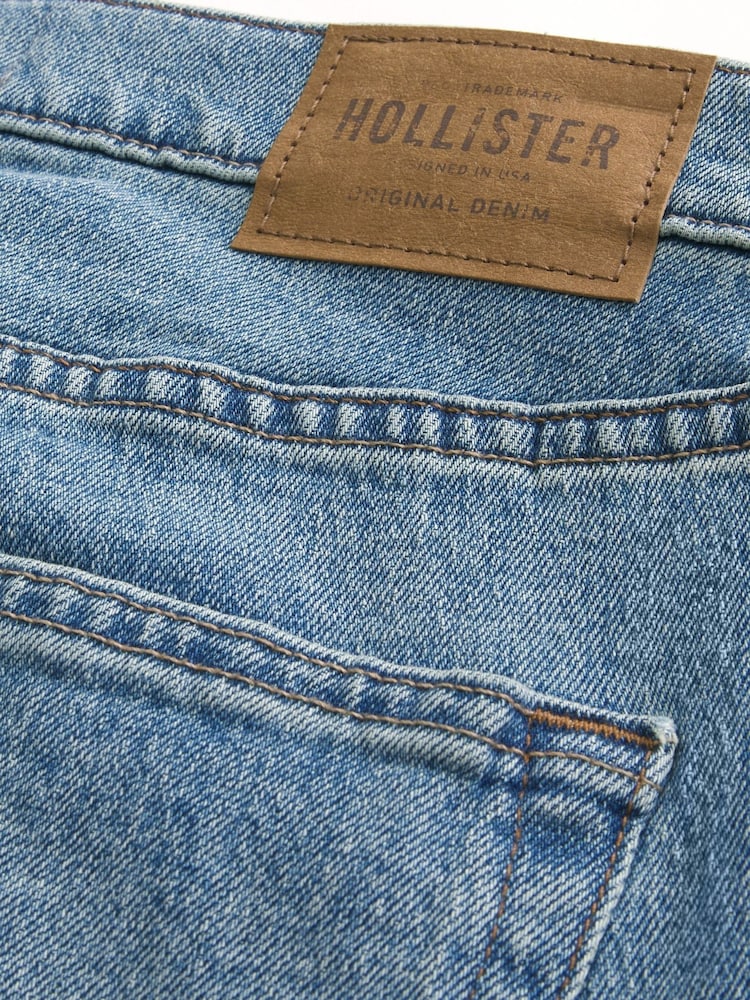 جينز بقصّة رِجل مستقيمة بتصميم 5 جيوب من Hollister - صورة 5 من 5