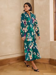 Love & Roses Zip Down Jersey Midi Dress - Bild 3 von 5