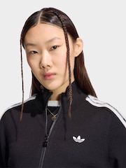 adidas originals Black Knitted Firebird Track Top - Image 5 of 6
