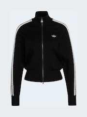 adidas originals Black Knitted Firebird Track Top - Image 6 of 6