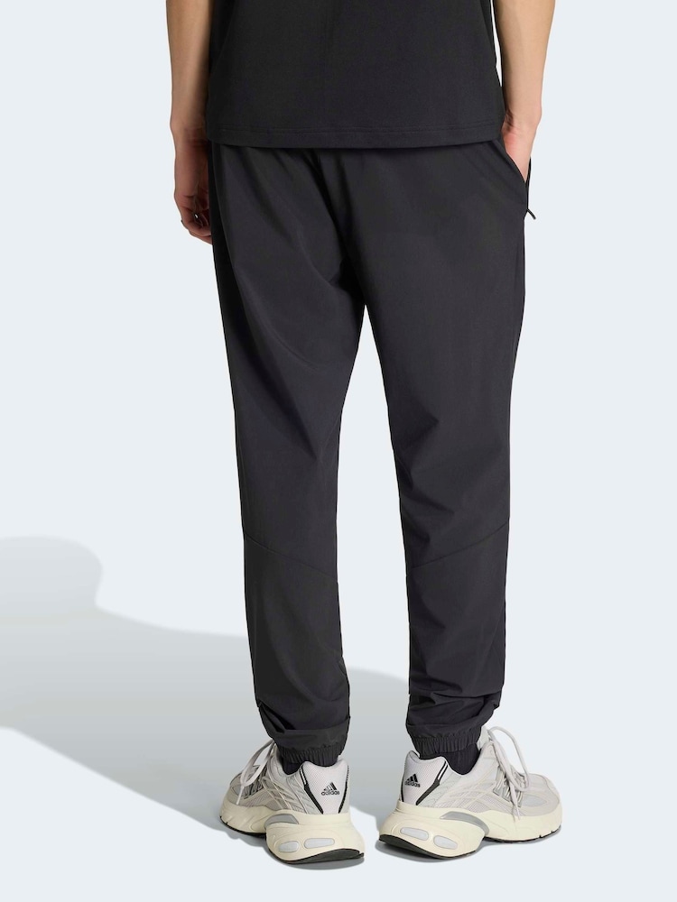 adidas Originals Black Tech Trefoil Essentials Track Pants - Image 2 of 6
