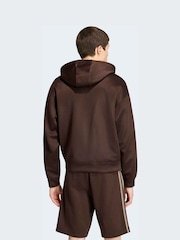 adidas originals Brown Adidas Adicolor Spacer Oversized Hoodie - Image 2 of 6