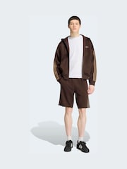 adidas originals Brown Adidas Adicolor Spacer Oversized Hoodie - Image 3 of 6