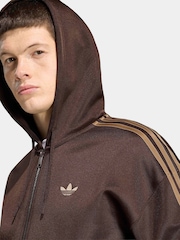 adidas originals Brown Adidas Adicolor Spacer Oversized Hoodie - Image 4 of 6