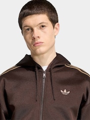 adidas originals Brown Adidas Adicolor Spacer Oversized Hoodie - Image 5 of 6