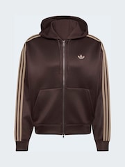 adidas originals Brown Adidas Adicolor Spacer Oversized Hoodie - Image 6 of 6