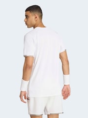 adidas White Tennis Climacool + Freelift Pro T-Shirt - Image 2 of 7