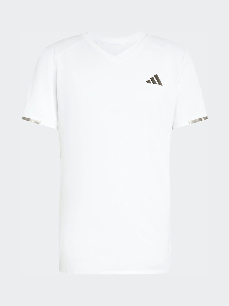 adidas White Tennis Climacool + Freelift Pro T-Shirt - Image 7 of 7