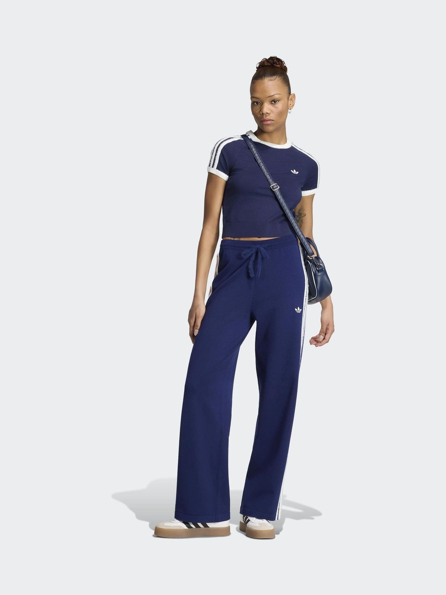 Buy adidas Originals Blue Knit Firebird Track Pants from Next USA