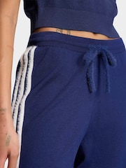 adidas Originals Blue Knit Firebird Track Pants - Image 4 of 6