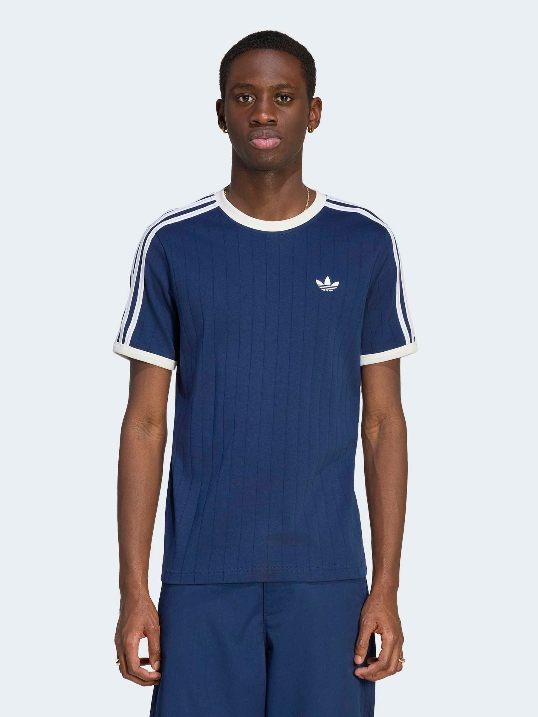 Buy adidas originals Blue Drop Needle 3-Stripes T-Shirt from Next USA