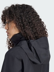 adidas Terrex Black Multi Essentials Two Layer Climaproof Rain Jacket - Image 3 of 6