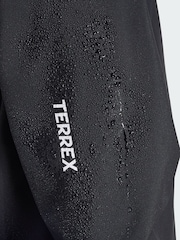 adidas Terrex Black Multi Essentials Two Layer Climaproof Rain Jacket - Image 6 of 6