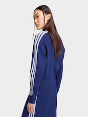 adidas Originals Blue Knitted Firebird Track Top - Image 3 of 6