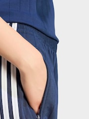adidas originals Blue Pinstripe Firebird Shorts - Image 5 of 6