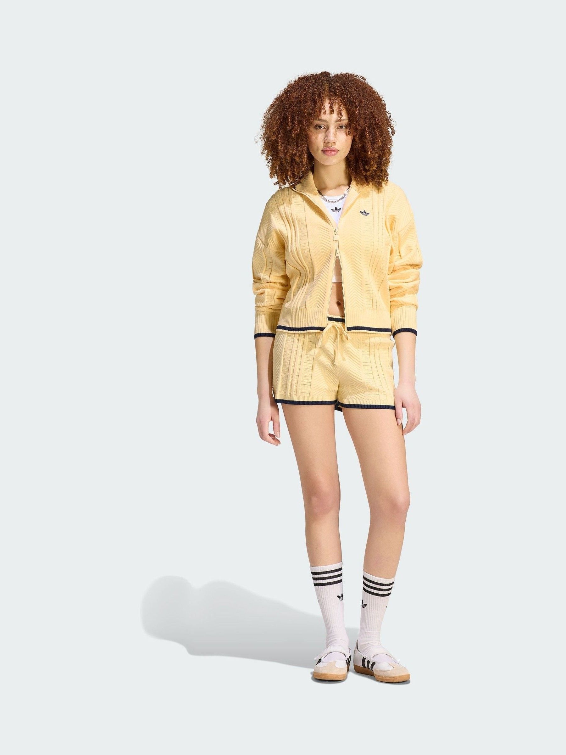 Buy adidas originals Yellow Cable Knit Firebird Track Top from