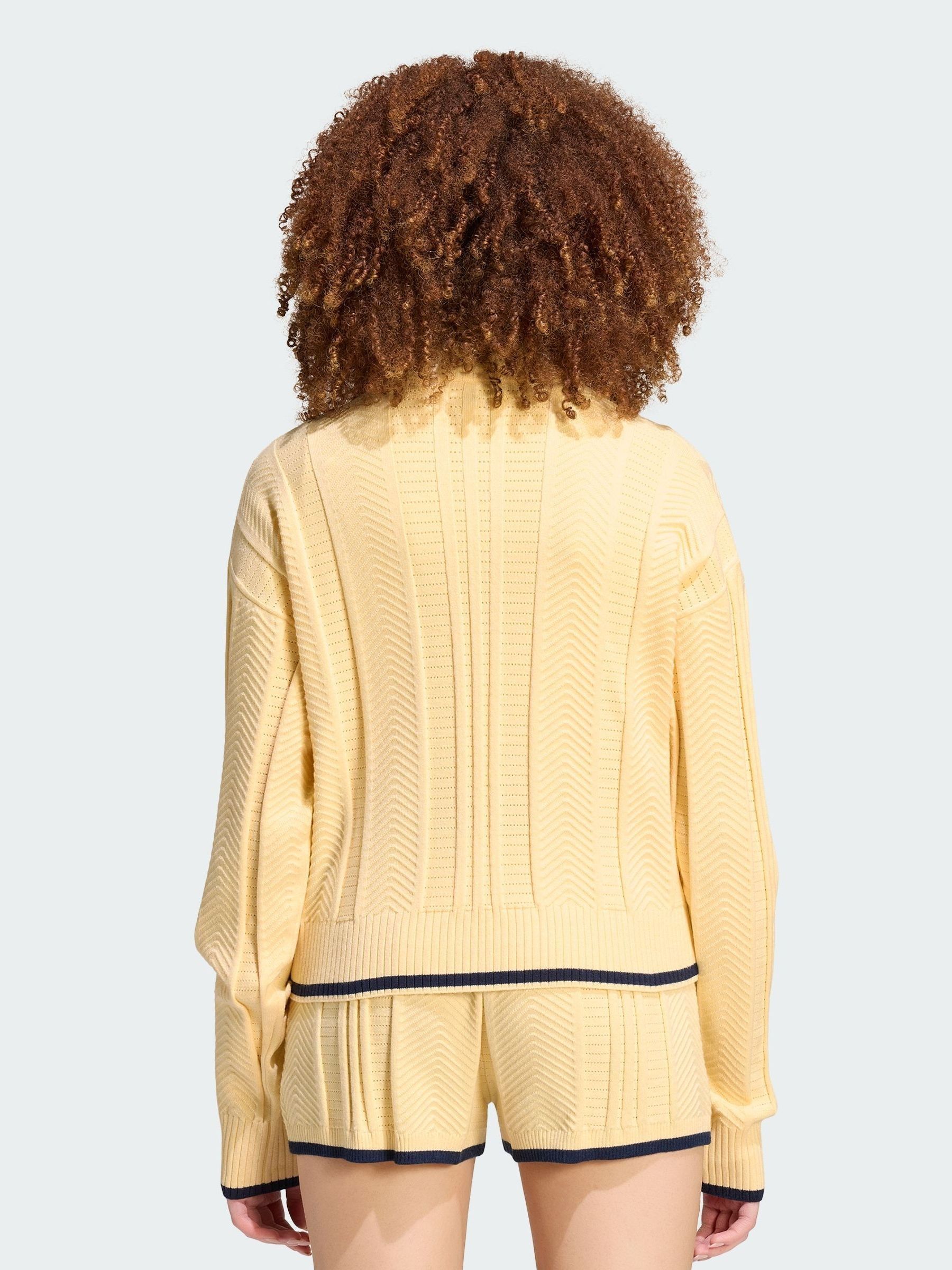 Buy adidas originals Yellow Cable Knit Firebird Track Top from